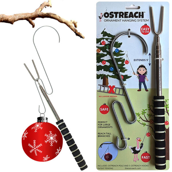 No Ladder Ornament Hanging System